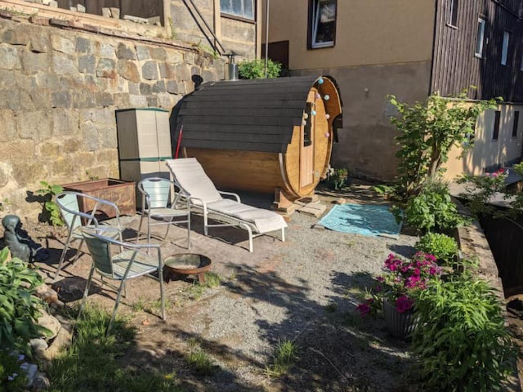 Urlaubstraum Mit Pool, Terrasse & Fluss Im Garten - Ut Sebnitz Exterior foto