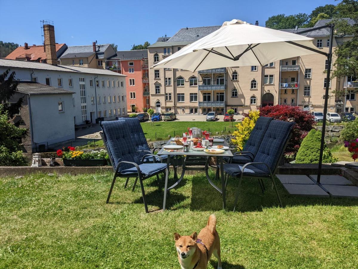 Urlaubstraum Mit Pool, Terrasse & Fluss Im Garten - Ut Sebnitz Exterior foto